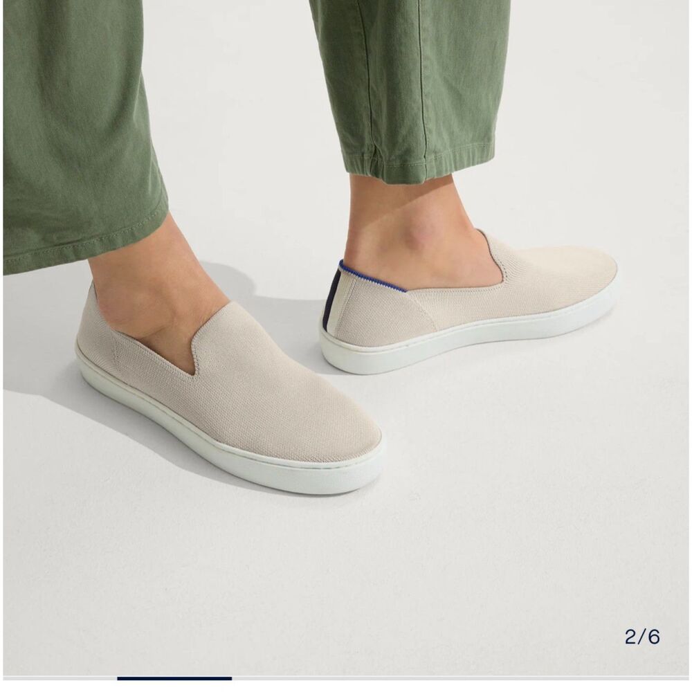 Women's Rothy's The Original Slip On Sneaker, Beige, Size 8.